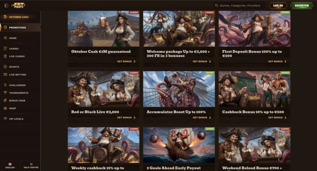 FatPirate Promotions Page