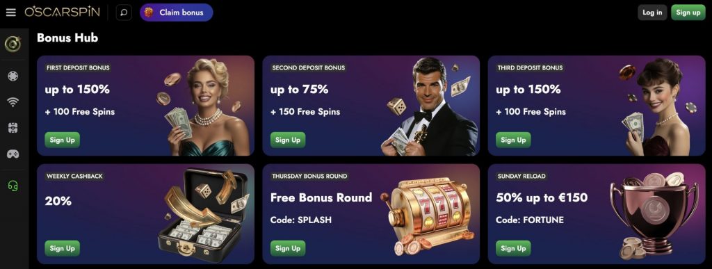 Oscarspin Bonus Hub