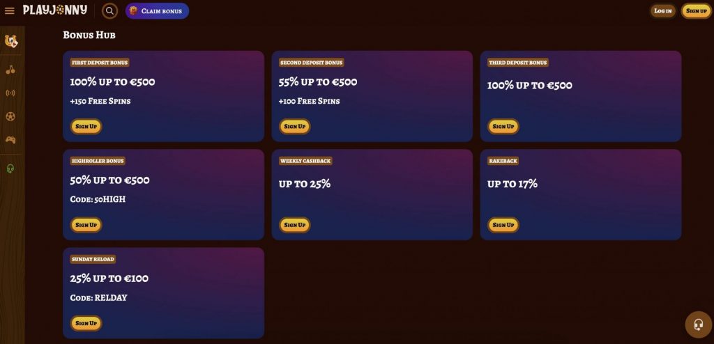 Playjonny Bonus Hub