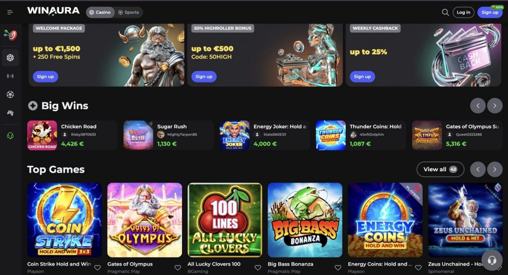 Winaura Casino Official Site