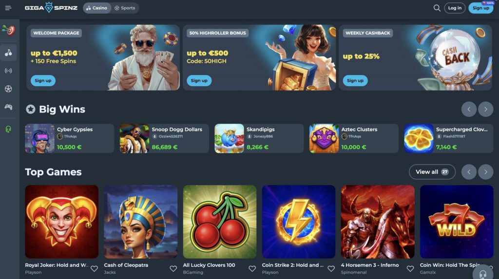 Gigaspinz Online Casino