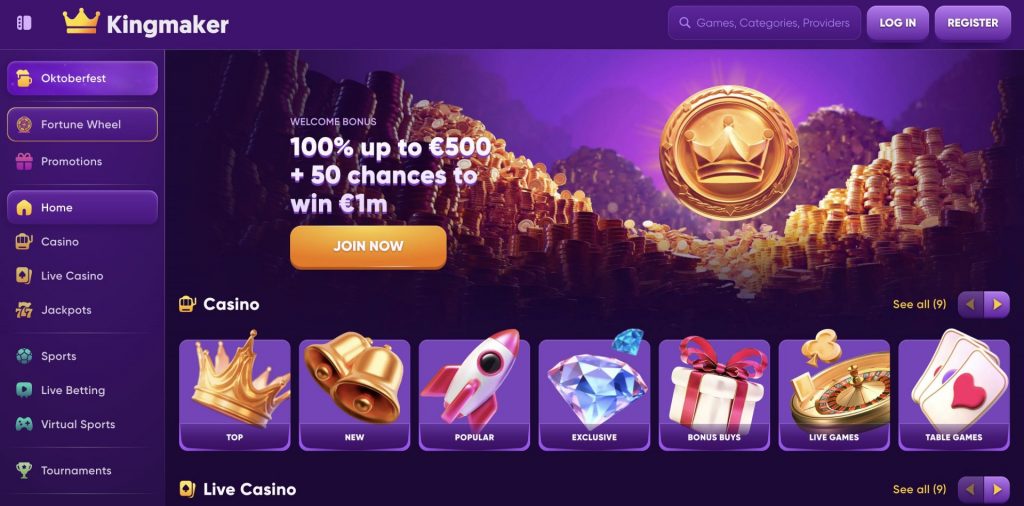 Kingmaker Online Casino