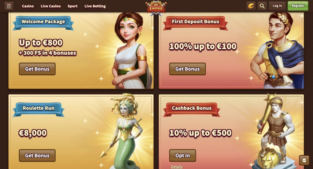 My Empire Casino Bonus