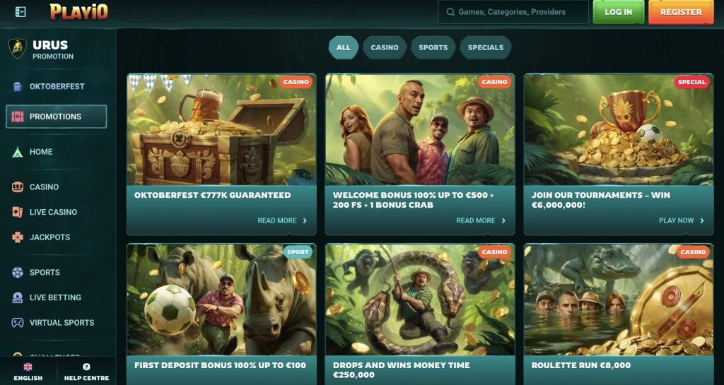 Playio online casino bonus