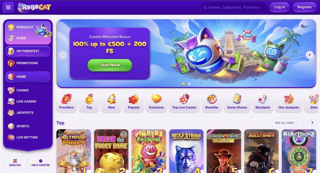 RoboCat Online Casino