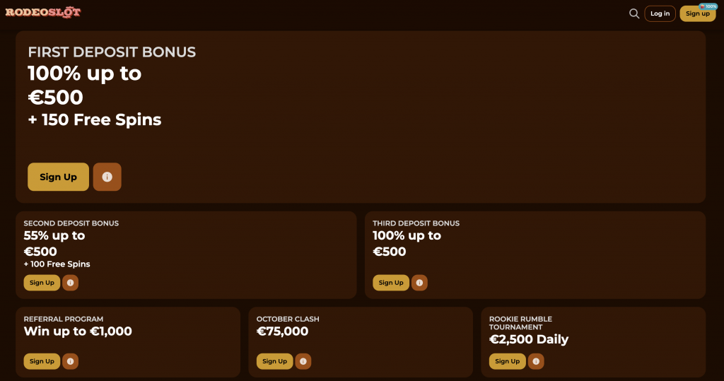 Rodeoslot Casino Bonuses