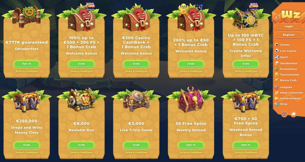 Wazamba Bonus